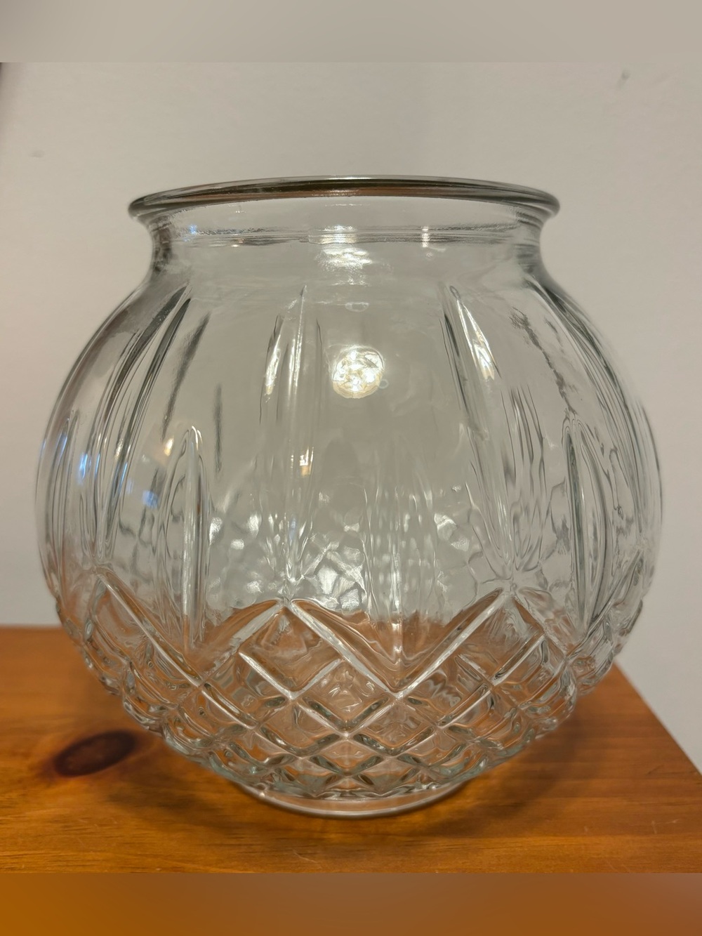 Home Interiors Round Glass Vase